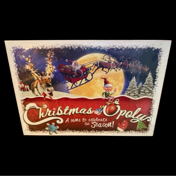 Christmas-Opoly board game by Late For The Sky - New Sealed in Plastic - Picture 1 of 2